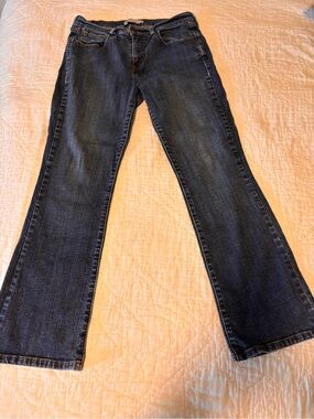 Levi's Women’s Dark Blue Bootcut Jeans with Styled Pockets